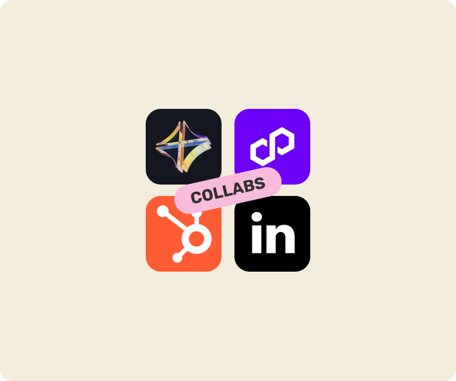 Co-Marketing & Partnerships - App icons with 'Collabs' badge