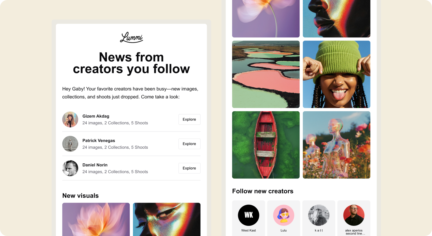 Email Marketing - Lummi newsletter preview on mobile